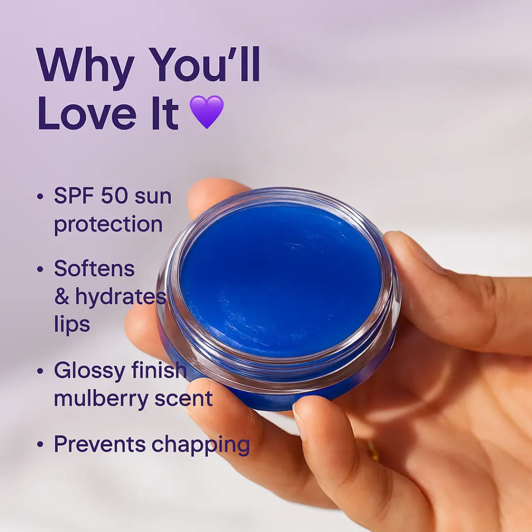 Glamlin Mulberry Lip Balm for soft, glossy, hydrated lips