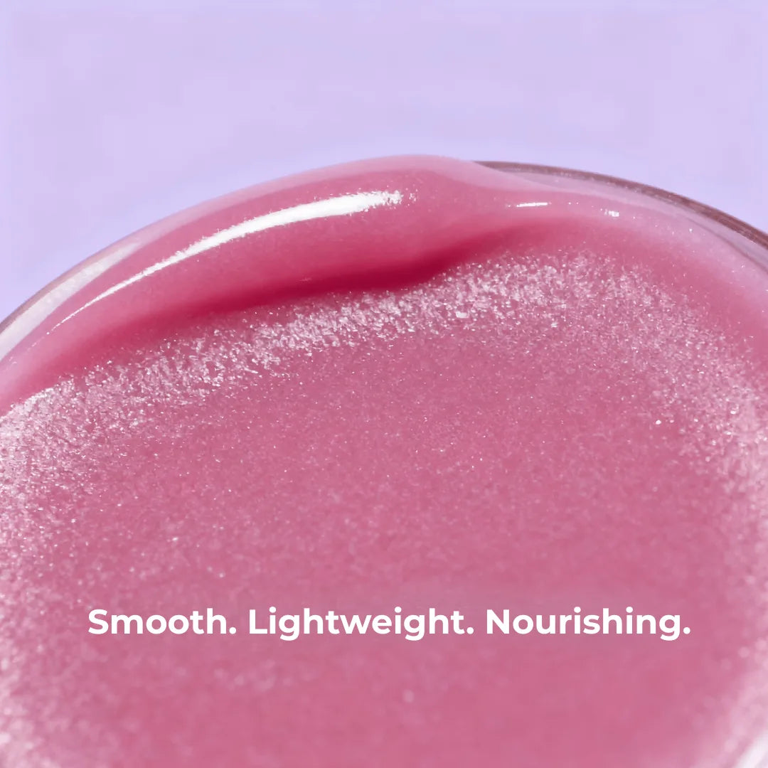 Glamlin Raspberry Lip Balm open container with pink tint