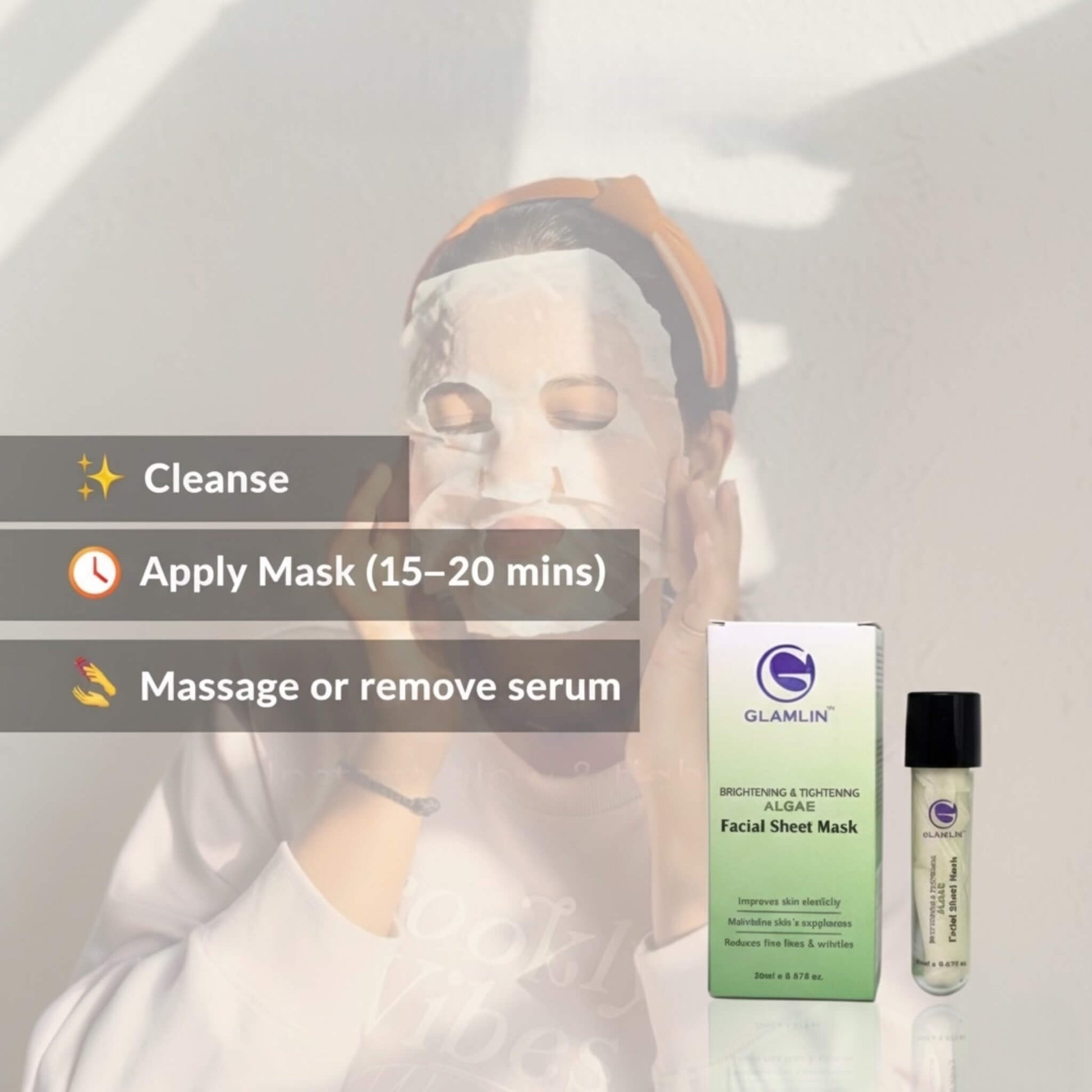 Glamlin skin tightening and brightening mask results