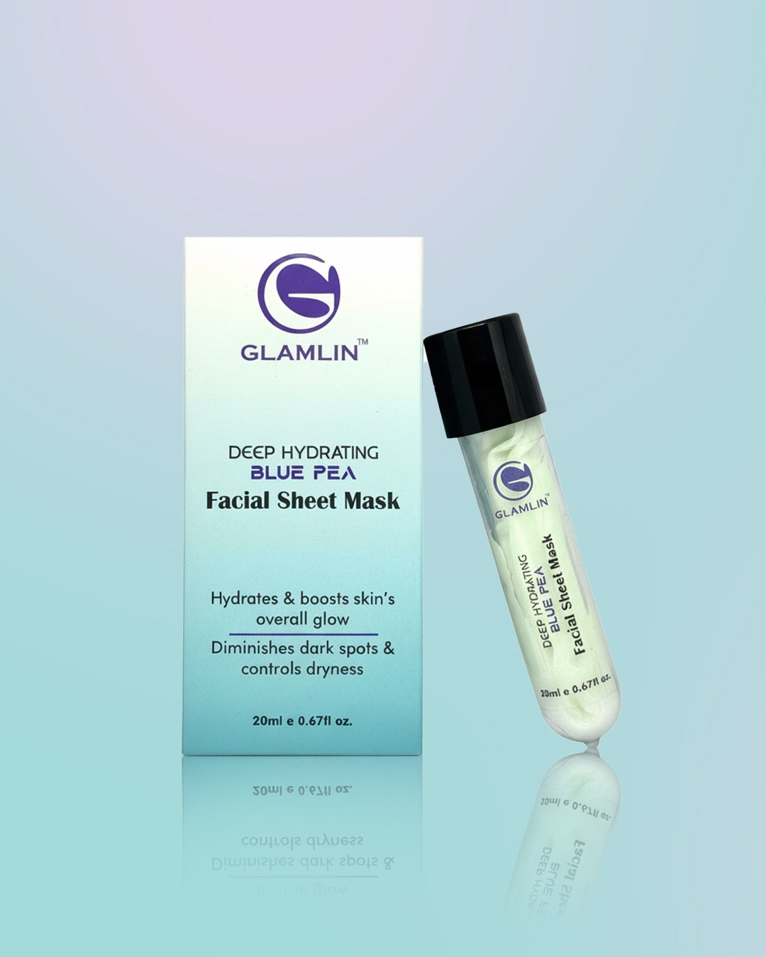 Glamlin Blue Pea Butterfly Deep Hydration Sheet Mask packaging